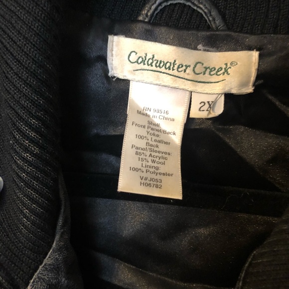 Coldwater Creek leather jacket - Picture 5 of 5